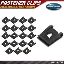 20Pcs #14 (M6.3) Phosphate Black Spring Type U Nut Clips Retainer for GM 9425491