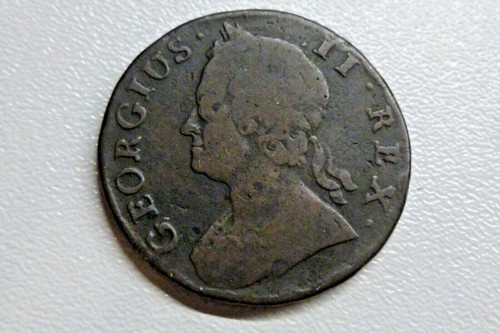 Copper Halfpennies George II by Date selected examples 1729-1754 Please See Menu - Picture 24 of 38