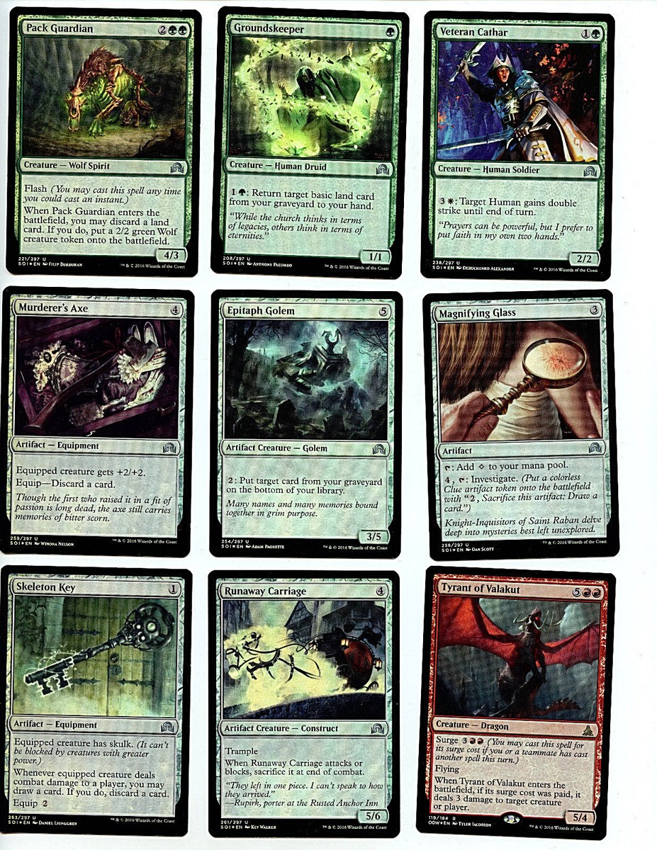 MTG 9 Foil Card lot NM+ or better Magic the Gathering cards