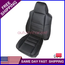 Passenger Bottom & Top Seat Cover Black For 2003-2006 2007 Ford F250 F350 Lariat
