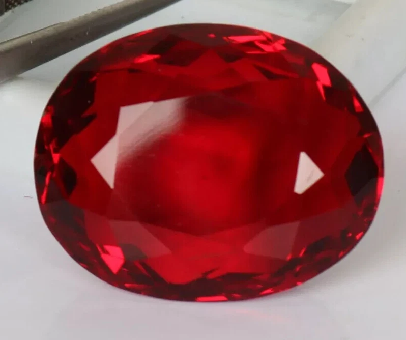 AAA+ Large Red Ruby 88.65 Ct. Oval Cut Loose Gemstone Gift for Ring & Pendant - Image 2 of 4