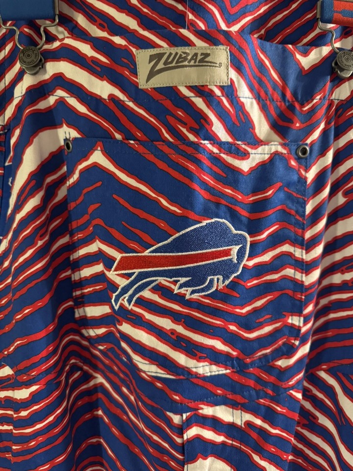Buffalo Bills Zubaz Bibs Overalls Mens Large New With Tags. eBay