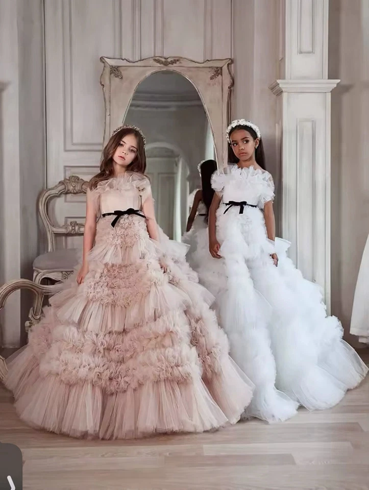 Quinceañera Rosa Princesa Fiesta Baile de graduación Vestido Cumpleaños Niña Vestido Comunión 14 Años Foto 2 de 4