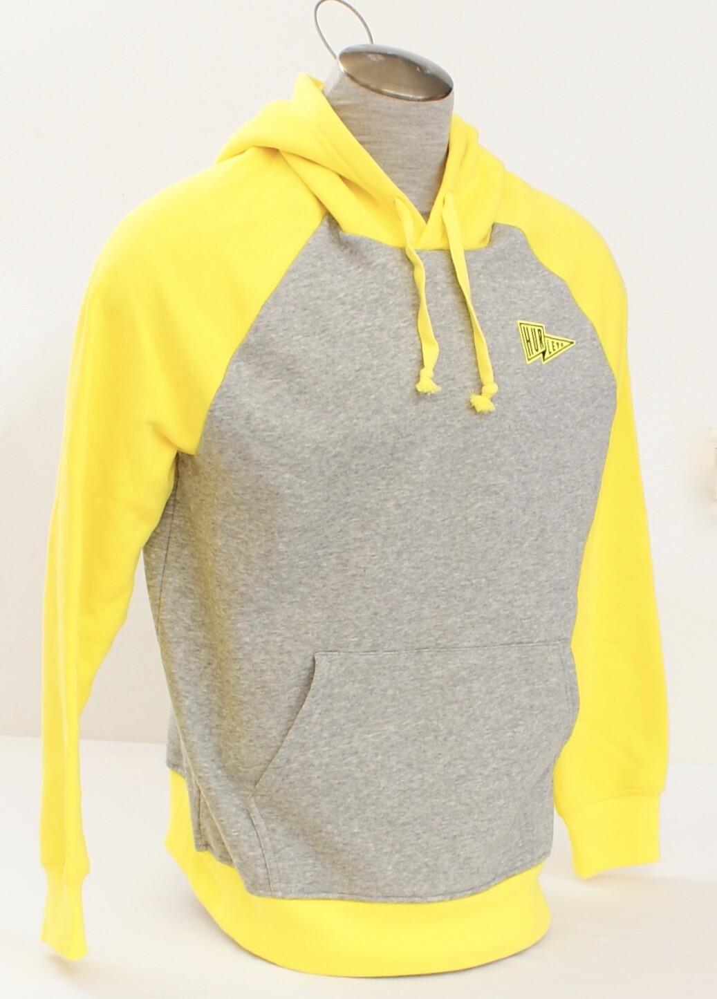 Hurley Yellow & Gray Hoodie Pullover Hooded Sweatshirt Men's NWT image 4