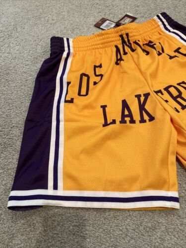 MITCHELL & NESS NBA BLOWN OUT FASHION SHORTS LA LAKERS Mens XL - Picture 3 of 6