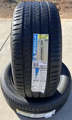 TWO NEW 255/45R20 105Y Michelin Latitude Sport 3 T0 Tesla Model X TWO NEW 255/45R20 105Y Michelin Latitude Sport 3 T0 Tesla Model X