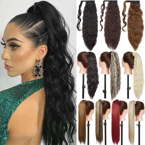 HOT Ponytail Thick Wrap Around Ponytail Clip In Fake Hair extensions As Haman - 第 1/73 張圖片