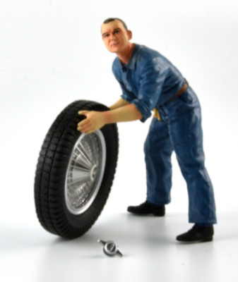 Le Mans Miniatures Wheel Carrier T59 - Blue 1/18 Resin Figure FLM118044M-D1