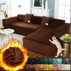 Velvet Elastic Sofa Cover For Living Room Adjustable Slipcovers Lounge Covers