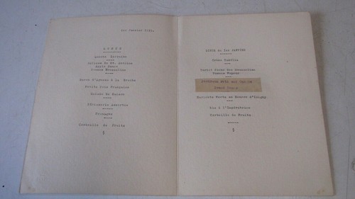 VECCHIO MENU' NAVE/PIROSCAFO NAVIGAZIONE GENERALE ITALIANA - Picture 3 of 9