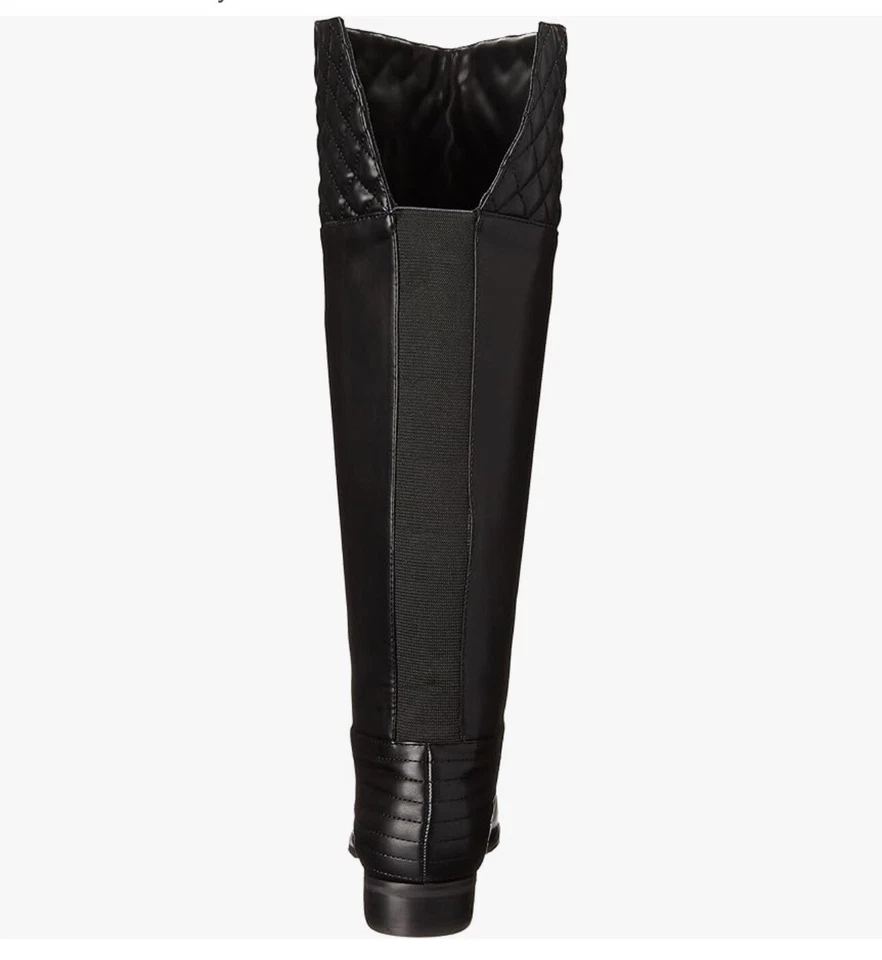 Botas de montar chinas de lavandería Fallout suaves negras elásticas para mujer 8,5 Foto 2 de 4