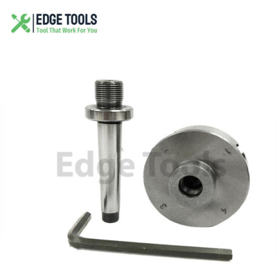 Inependent Lathe Chuck 4 Jaw 70mm 2-3/4'' M14X1 2MT Shank Revolving Center MT2