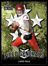 Luke Falk 2018 Leaf Draft Field Generals Card  #FG-06