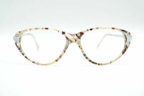 Vintage R+H 1022 Grey Silver Oval Glasses Frames Eyeglasses NOS - Picture 1 of 6