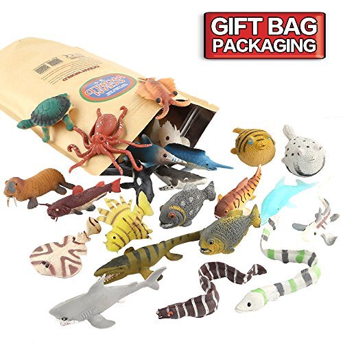 18 Pack Assorted Ocean Animal, Stretchy and Floating Rubber sea Animals Toy - Picture 6 of 8