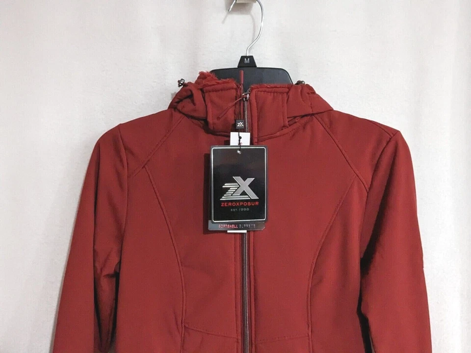 ZeroXposur Women Autumn Red Lillian Plush-Lined Soft Shell Jacket (X92310) S/XL - Image 2 of 4