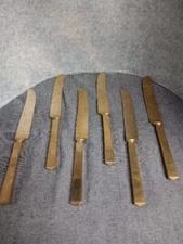 Vintage Dirigold-Dirilyte Goldeare Flatware Silverware Dinner Knife