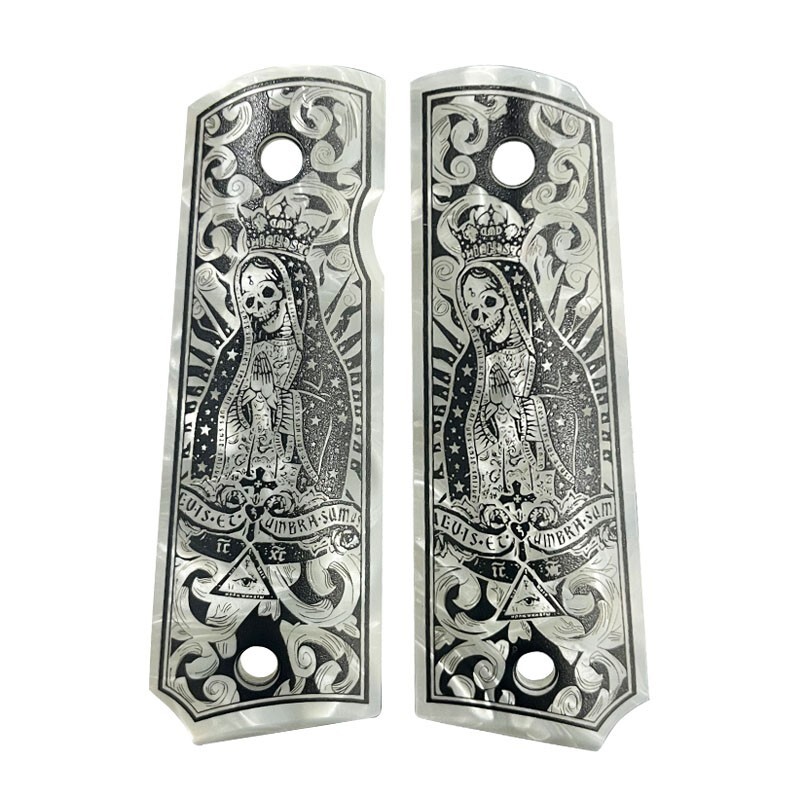 1911 Grips Full-Size Custom Grips fits Colt Springfield Engraved