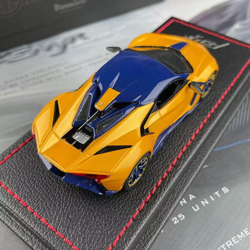 Buonarte 1/43 W Motors Fenyr Supersport car model Metallic Yellow