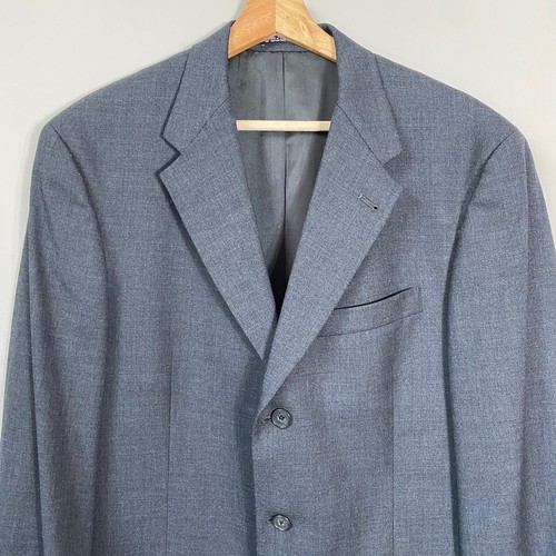 Austin Reed Wool Gray Sport Coat Dinner Jacket Blazer Men's Size 41R Career - Picture 6 of 15
