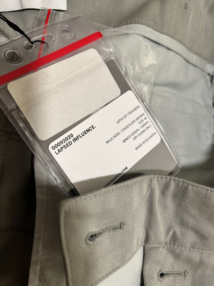 Kiko Kostadinov kiko lahti pants trouser Beige 2020 size IT Kiko Kostadinov kiko lahti pants trouser Beige 2020 size IT