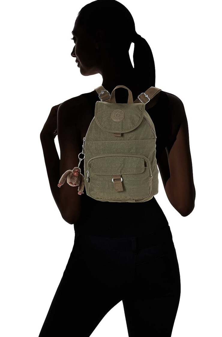 Kipling Queenie Small Backpack in the color Jaded Green Tonal NWOT Kipling Queenie small backpack JADE green main image 3