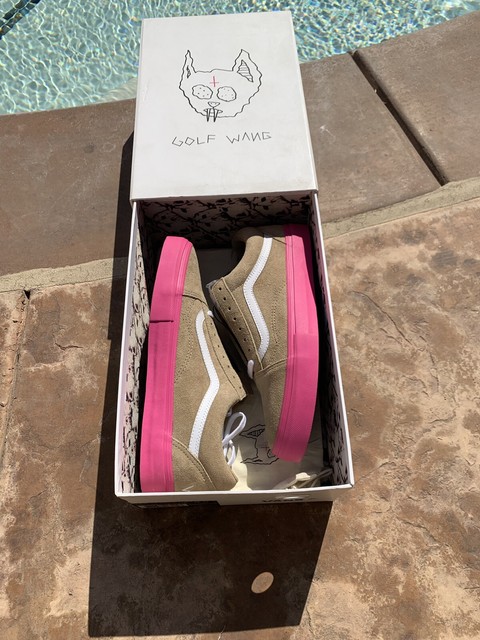 golf wang vans green pink