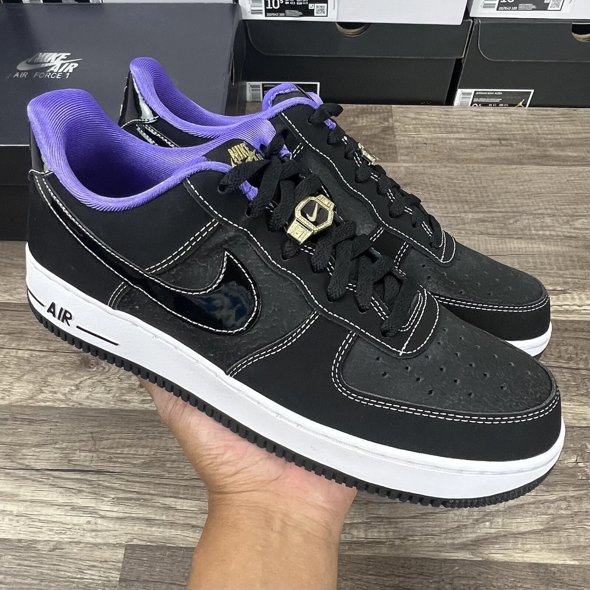 Nike Air Force 1 07 LV8 EMB Black World Champ DR9866-001