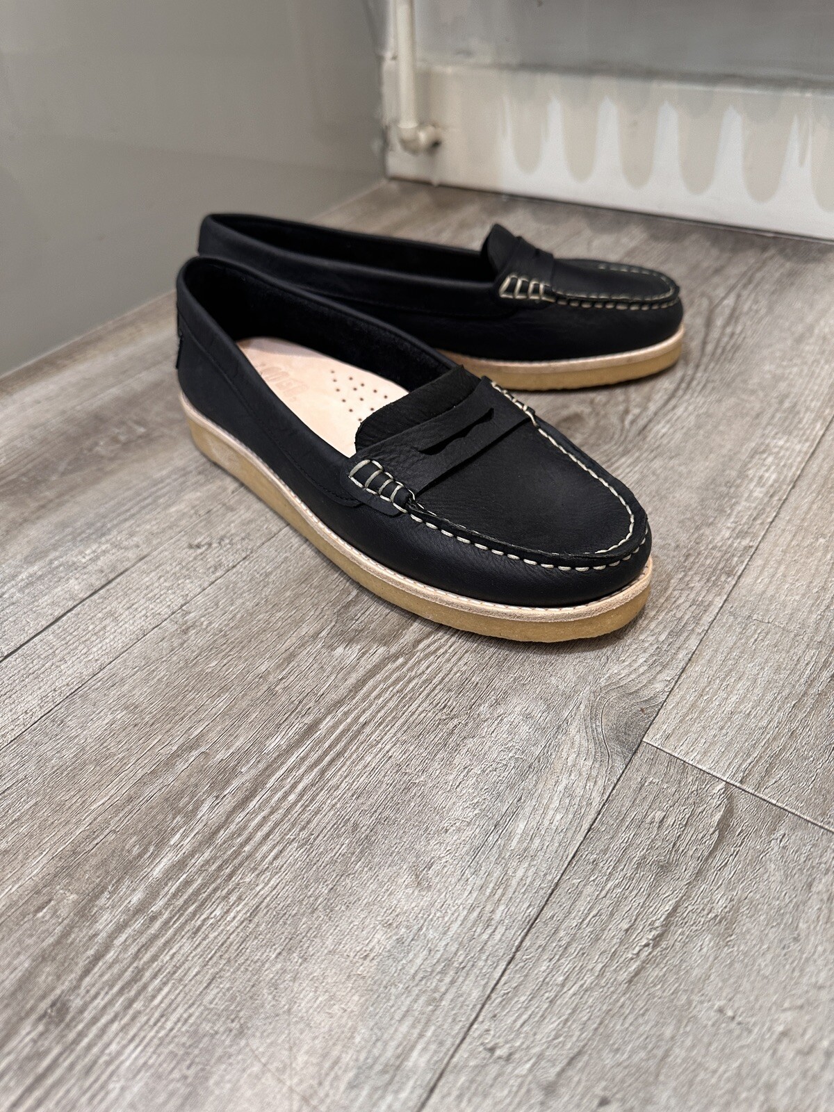 Yogi Womens Shoes Loafer Leather Black 7UK EU40 RRP £150