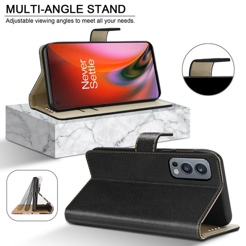 For OnePlus Nord 2 5G Case, Leather Flip Wallet Stand Phone Cover + Screen Guard - Picture 7 of 20