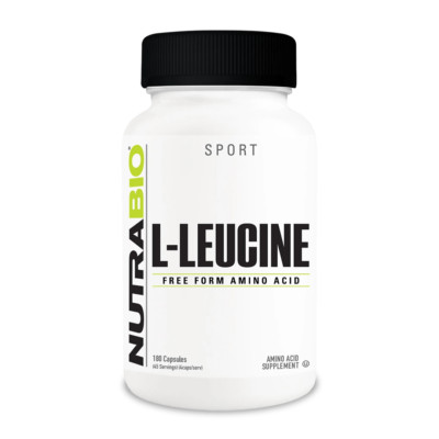 NutraBio - L-LEUCINE - 180 Capsules