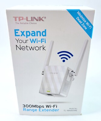 TP-Link TL-WA855RE 300Mbps Wi-Fi Range Extender Plug-In Open Box  Excellent! 868116116646|