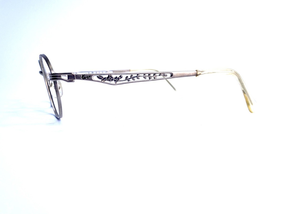 New Kenzo Gold Matte Metal Oval Octagon Glasses Japan KE2898 50 19