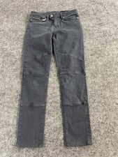 All Saints Jeans Women 25 Biker Moto Stretch Blue Skinny Pants Denim N155