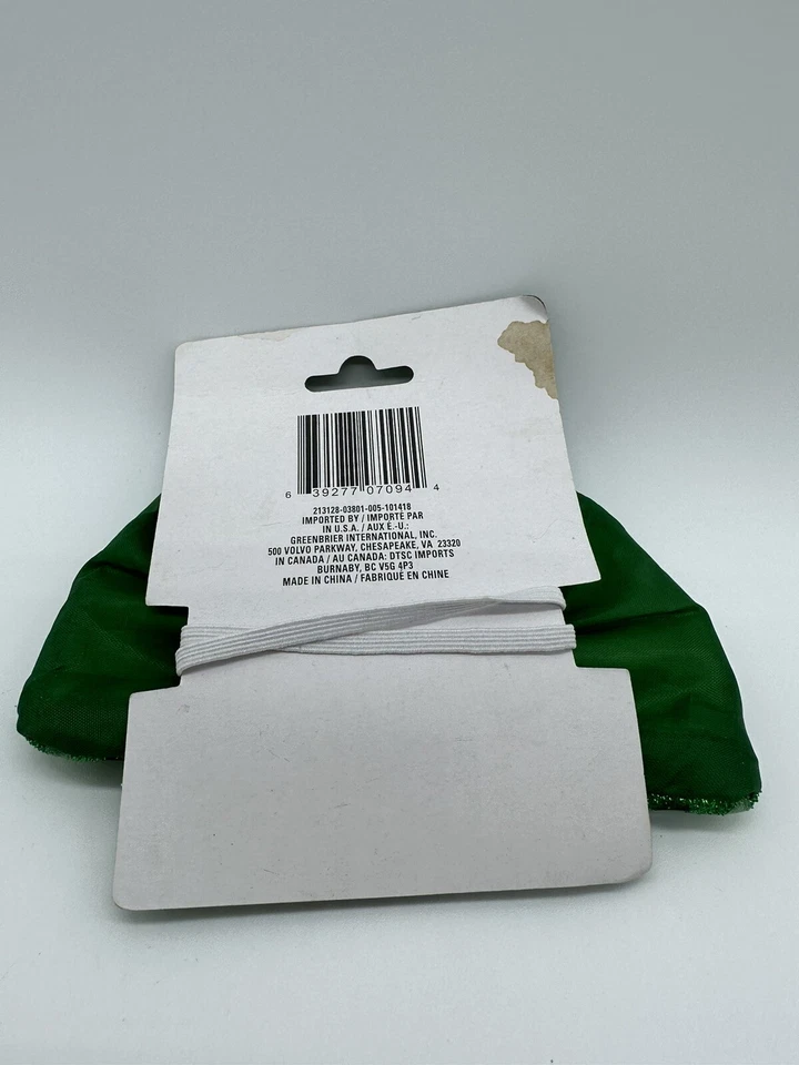 Pajarita de vacaciones irlandesa de novedad con lentejuelas verdes del día de San Patricio  Foto 4 de 4