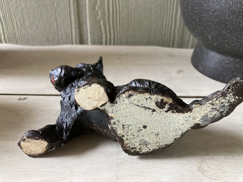 Antique Cast Iron Hubley USA Sitting Scottie Dog Bookend Art Statue Doorstop - Picture 7 of 12