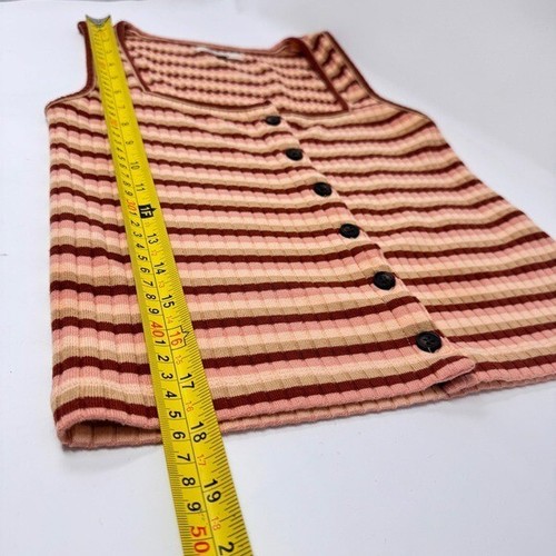 Madewell (Re)sourced Ribbed Button-Front Crop Tank - Size XS - Bild 9 von 11