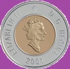 2001 Canada SILVER PROOF Two Dollars Toonie Coin Mint UNC $2