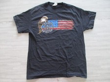 Gildan T-Shirt Herren Large schwarz American Fire Fighter Adler Sterne Streifen Flagge