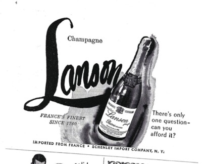 Lanson Champagne Ad Vintage France Advertisement Print