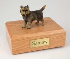 Cairn Terrier Pet Funeral Cremation Urn Avail in 3 Different Colors  4 Sizes
