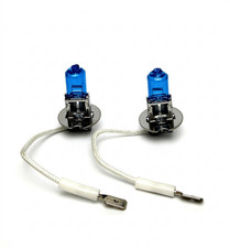 2 x H3 Lampen 55W 12V Xenon Effekt Blue Birne Glühlampe Super Weiss Kelvin White