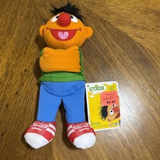 Hasbro Sesame Street Ernie Plush Hug Doll 10" Tall Wraps Around Playskool NWT