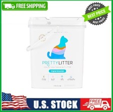 PrettyLitter Health Monitoring Cat Litter Unscented Non-Clumping 12lb Pail