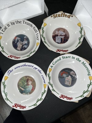 Kelloggs Corn Flakes 1996 Vintage  Cereal Bowls. Set Of Four