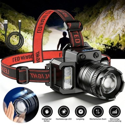 LED Stirnlampe Stirnleuchte Headlamp 5 Modi Adventure Light SuperHell Geschenke