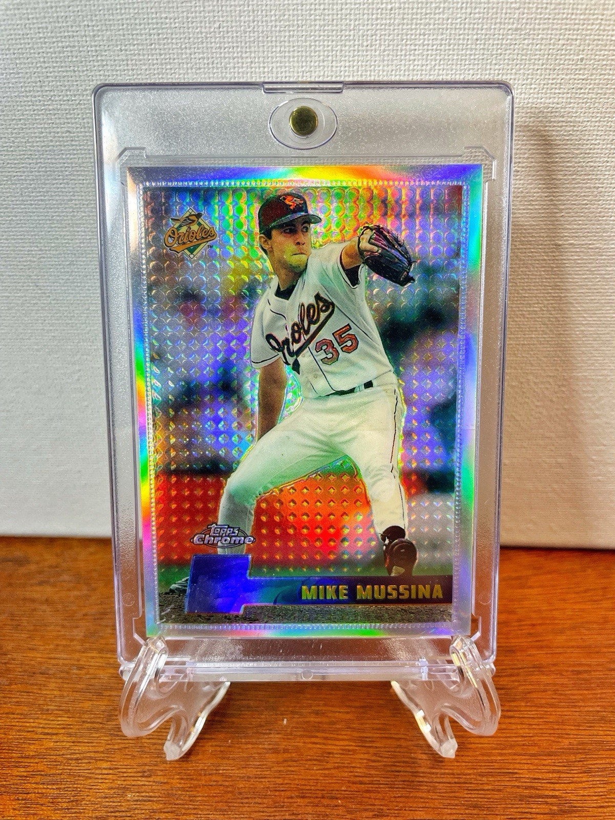 1996 Topps Chrome MIKE MUSSINA Refractor #23 Orioles🔥
