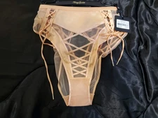 Honey Birdette Shannon Size L Brief Panties Peach