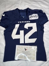 #42 Jawhar Jordan Practice Worn Blue Jersey Houston Texans 2024-2025 Season
