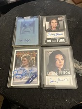 Non Sport Autograph Auto Signed Card Lot (4) FREE SHIPPING
